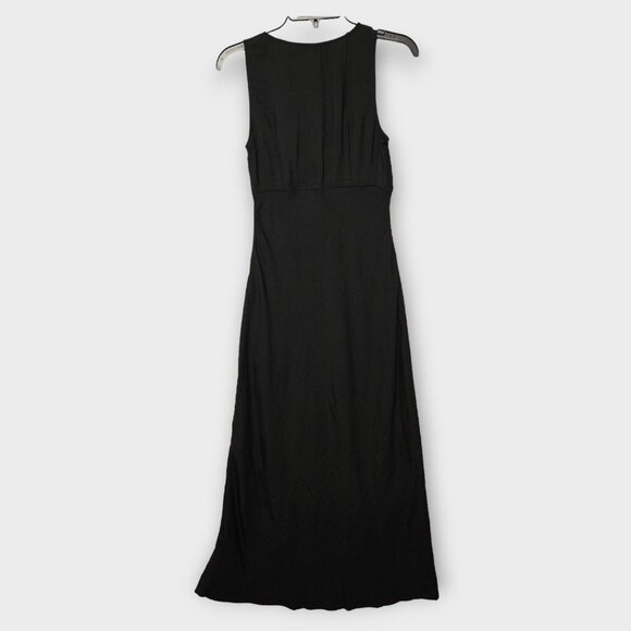 MADEWELL The Ariana Midi Dress Black NWT - Picture 6 of 8